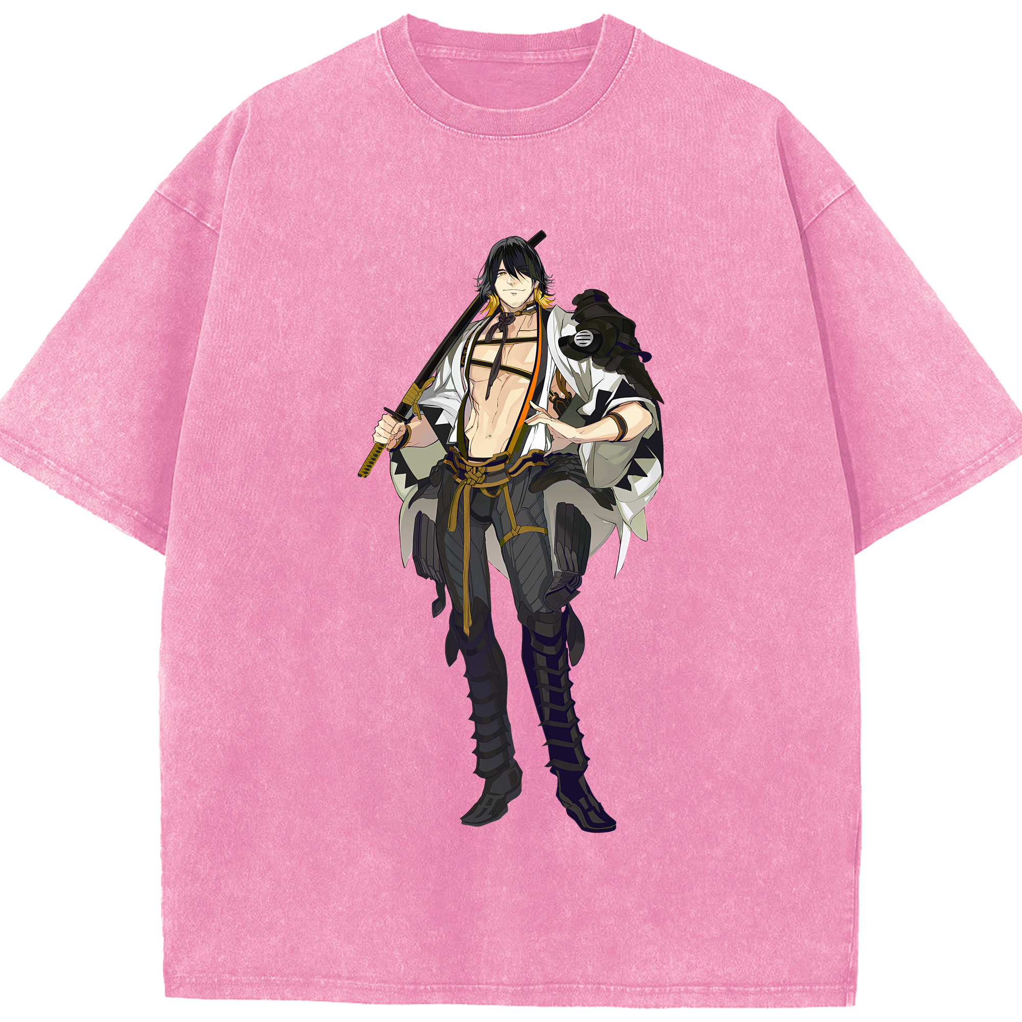 （画像用） 刀剣乱舞 Touken Ranbu 綿100% ヴィンテージ風 半袖Tシャツ（フロントプリント）